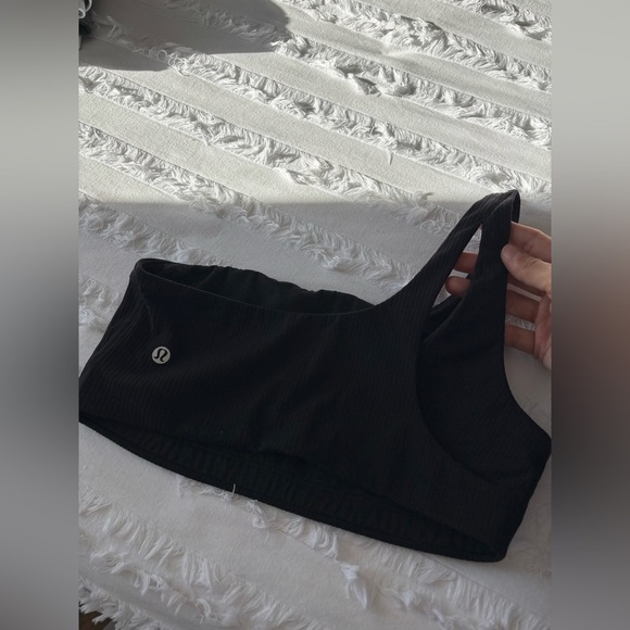 Lululemon Ribbed Nulu Asymmetrical Yoga Bra A/B Cup - Picture 5 of 5